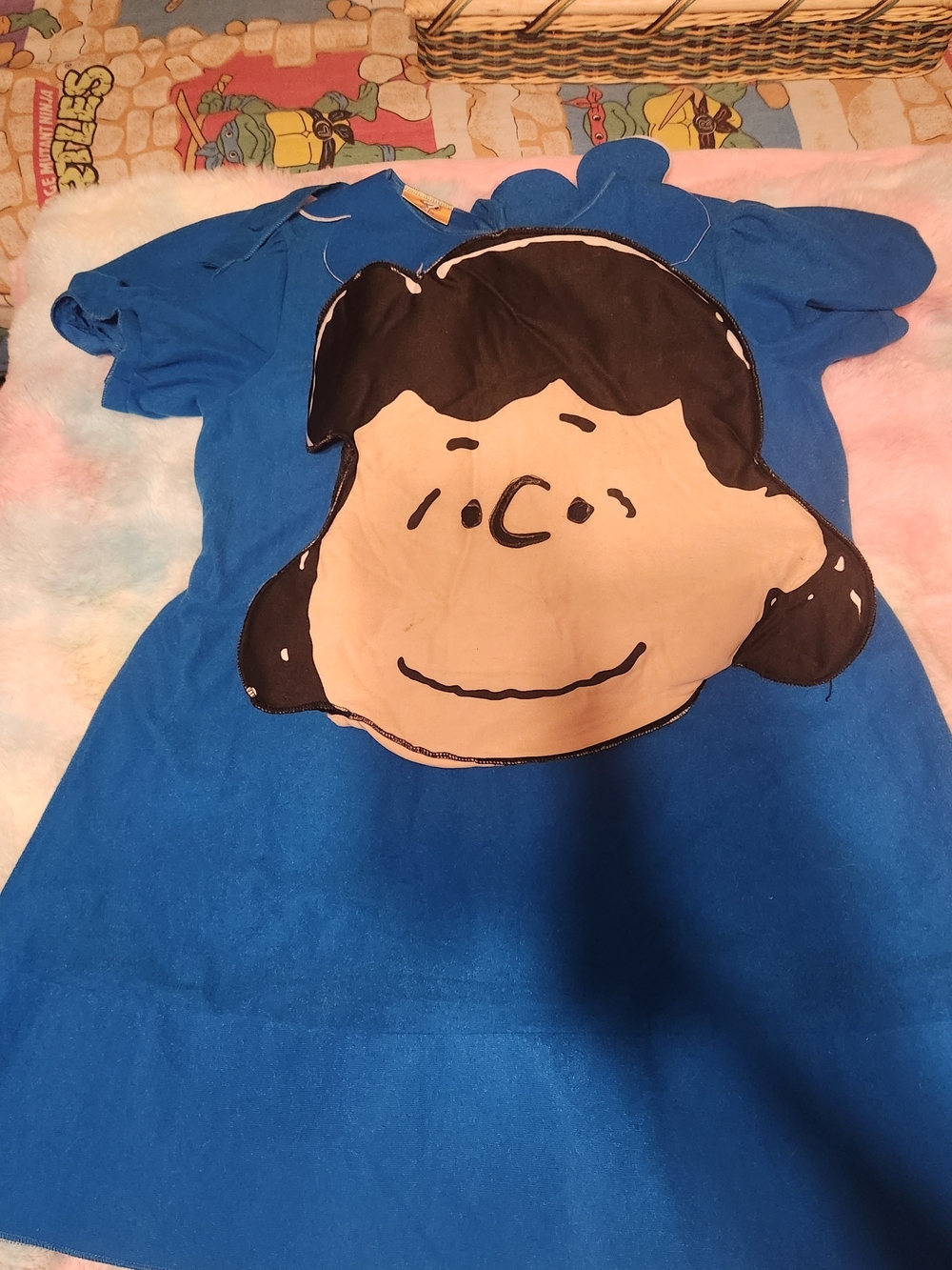 Blue Kids Peanuts Character Costume- Lucy Design